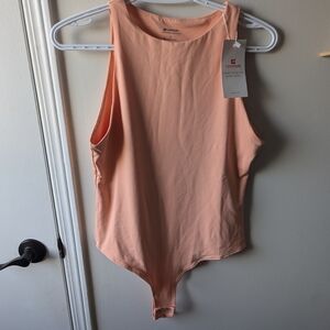 BNWT Peach Smooth And Seamless Sleeveless Bodysuit